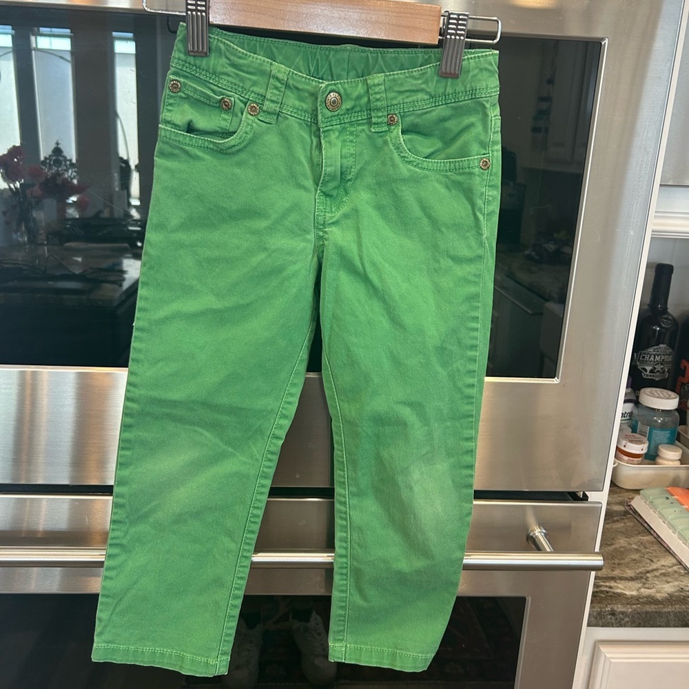 Ralph Lauren Kids' Green Jeans size 6 slight wear GUC